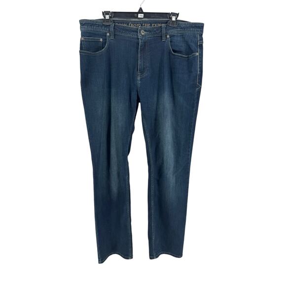 Prana Men's Dark Wash Slim Fit Manchester Jeans Size 38 Inseam 32 - Picture 1 of 5